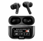 A9 Pro ANC Earbuds Touch Screen Display Black - Image 6