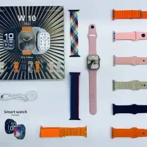 1 W10 Smart Watch (45mm) – 10 Strap Edition | Bluetooth Calling, Fitness Tracking & Long Battery Life - Image 1