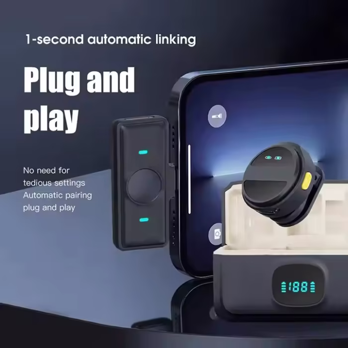 SX21 Portable Magnetic Lavalier Wireless Microphone – লং ব্যাটারি লাইফ ও নয়েজ ক্যান্সেলেশনসহ প্রফেশনাল মাইক - Image 4