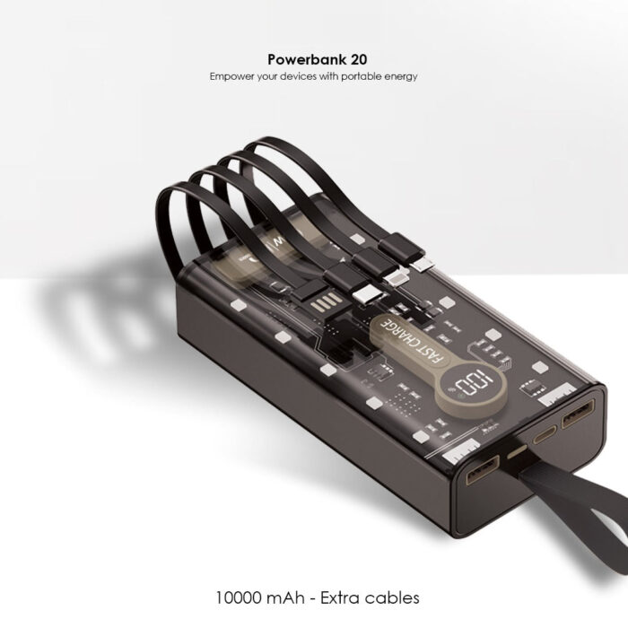 Transparent 20000mAh 22.5W Powerbank - Image 2