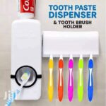 Toothpaste Dispenser with Toothbrush Holder Automatic - Image 3