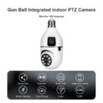 V380 Dual Lens 360° PTZ Bulb WiFi IP CCTV Camera | 3MP | 1080P | Color Night Vision | Two-Way Audio - Image 2