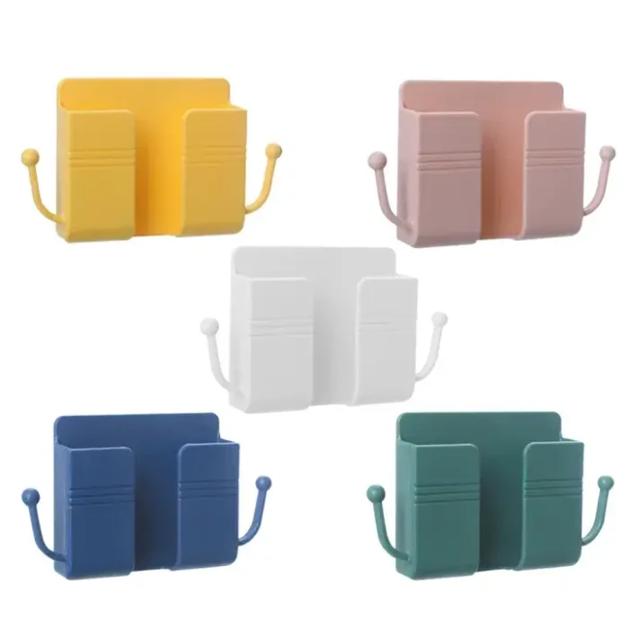 Multi-function Wall Mounted Organizer Holder, Mobile Phone Charging Hanging Holder - Image 2