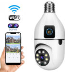 V380 Dual Lens 360° PTZ Bulb WiFi IP CCTV Camera | 3MP | 1080P | Color Night Vision | Two-Way Audio - Image 4