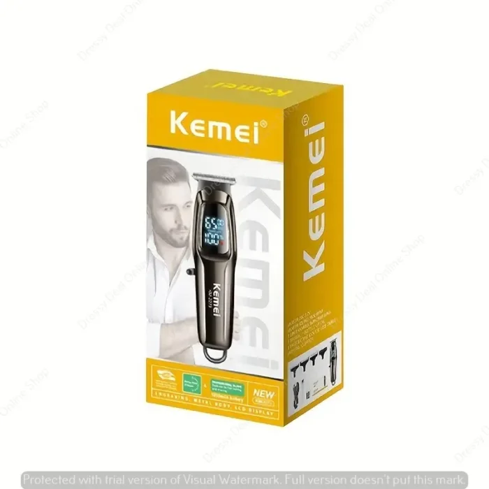 KEMEI KM-2273 Professional Men's Hair Cutting Machine Wireless Trimmer LED Display - Image 2