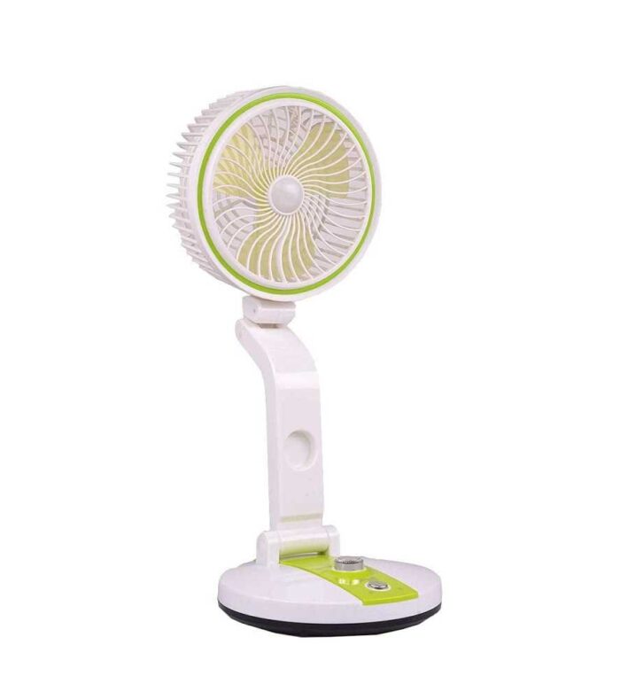 Premium Quality - Rechargeable Folding Fan With LED Light Multi Color - Image 4