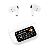 A9 Pro ANC Earbuds Touch Screen Display White - Image 3
