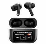 A9 Pro ANC Earbuds Touch Screen Display Black