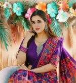 Premium Parsha Sharee with Blouse Piece - Image 5