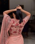 Premium Parsha Sharee with Blouse Piece - Image 3