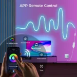 Smart APP Controlled RGBIC LED Neon Strip Lights Music Sync, Multicolor, Voice Control, USB Lighting - Image 2