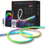 Smart APP Controlled RGBIC LED Neon Strip Lights Music Sync, Multicolor, Voice Control, USB Lighting