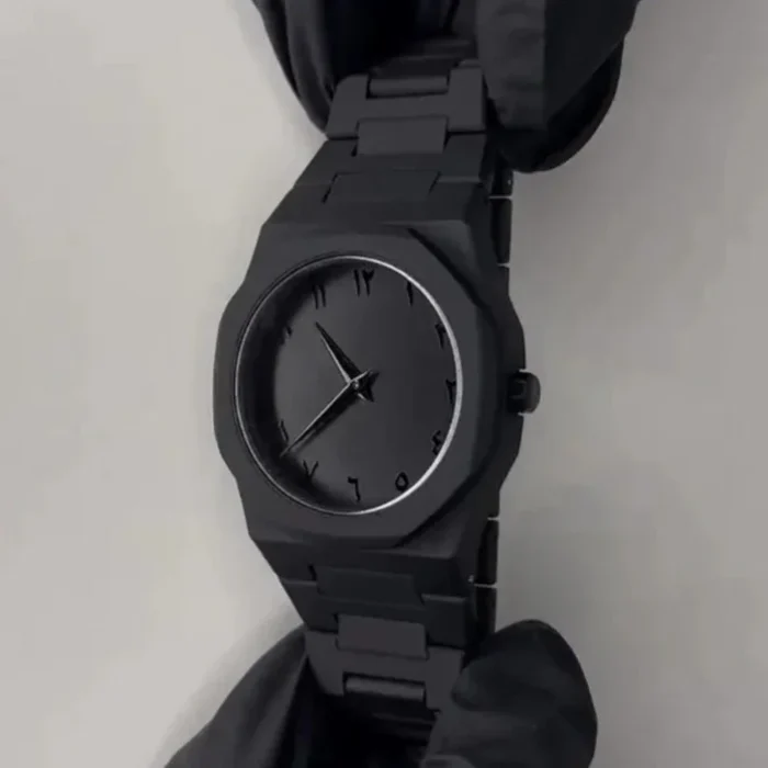 Arabic Aura Watch Matte Black Edition Minimalist Luxury with Arabic Numerals - Image 3