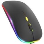 7G Wireless Mouse Rechargeable Bluetooth RGB LED Light