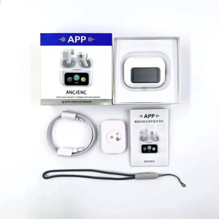 App Supported A9 PRO ANC/ENC ডিসপ্লে টাচ কন্ট্রোল BT 5.4 ওয়্যারলেস ইয়ারবাডস ZWSVIBE অ্যাপ সহ - Image 4