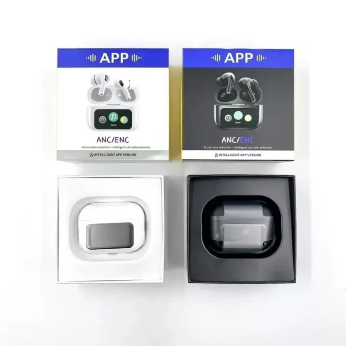 App Supported A9 PRO ANC/ENC ডিসপ্লে টাচ কন্ট্রোল BT 5.4 ওয়্যারলেস ইয়ারবাডস ZWSVIBE অ্যাপ সহ - Image 3