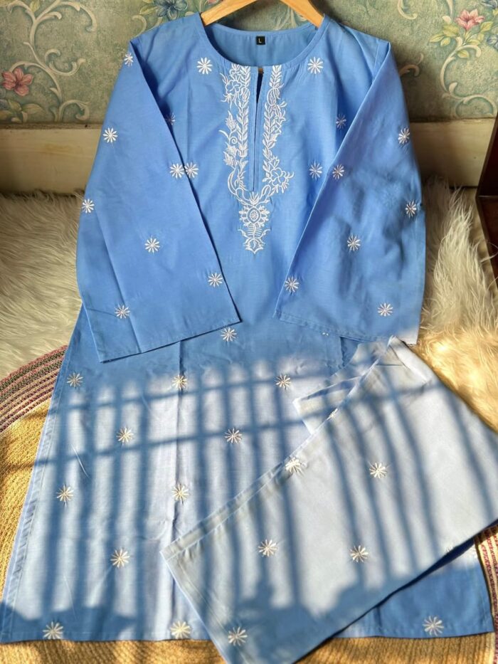 ﻿Embroidery Cotton Co-Ord Set - Image 3