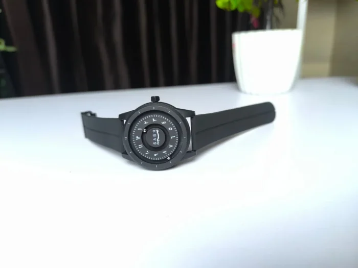 SABR Arabic Dial Minimalist Black Watch Unique Islamic Design for Men - Image 2