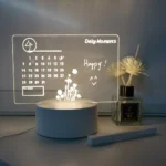3D Creative Visualization LED Lamp with Calendar Design – Night Light for Home & Office - Image 5
