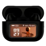 E9 Pro AirPods Touch with LED Display (ANC & ENC Supported) Black - Image 2