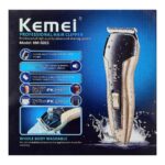 Kemei KM-5015 Professional Hair Clipper & Beard Trimmer for Men | Stainless Steel Blade | Cordless/Corded | 45 Min Runtime